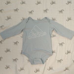 Adidas Blue Bodysuit Long Sleeve Knit